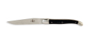 Stekkniv, svart horn, 6 st, Forge de Laguiole