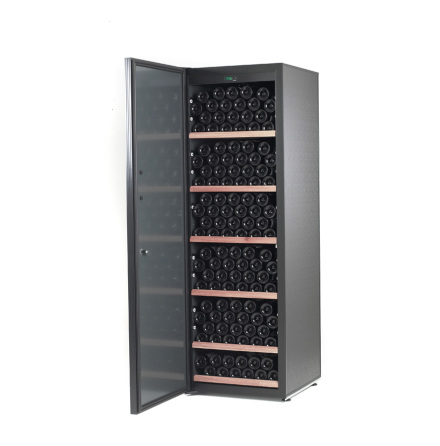 Tastvin vinsk�p vinkyl lagringssk�p, 231 flaskor. Utdragbara hyllor, Standardhylla, champagnehylla, magnum.