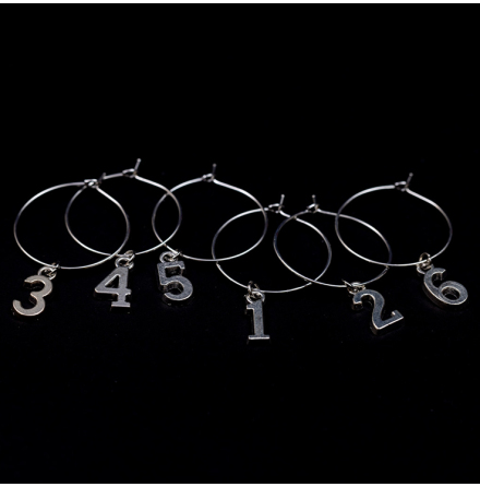 Numreringsringar 1-6 silver Numreringsringar 1-6 silver