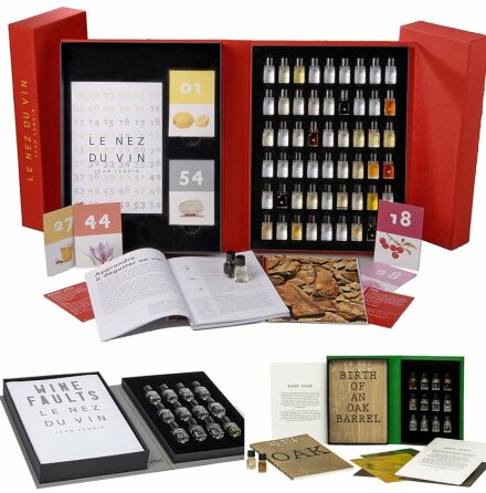 Paket, Le Nez du Vin 54 aromer, 12 defekter &amp; 12 Ekens pverkan