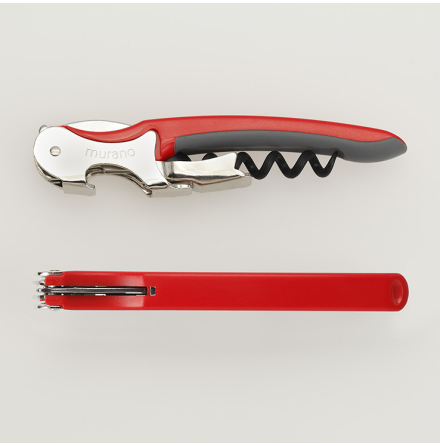 Murano med teflon och gummigrepp R�d/gr�